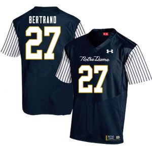 Notre Dame Fighting Irish Men's JD Bertrand #27 Navy Under Armour Alternate Authentic Stitched College NCAA Football Jersey GBN1799BG